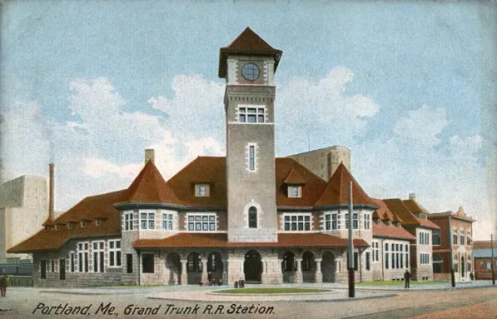 Framed Print : Grand Trunk Railway Station, Portland, Maine, USA Framed Print : Grand Trunk Railway Station, Portland, Maine, USA