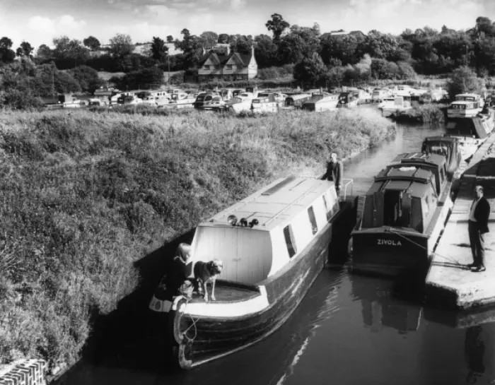 Framed Print : Grand Union Canal Boats Framed Print : Grand Union Canal Boats