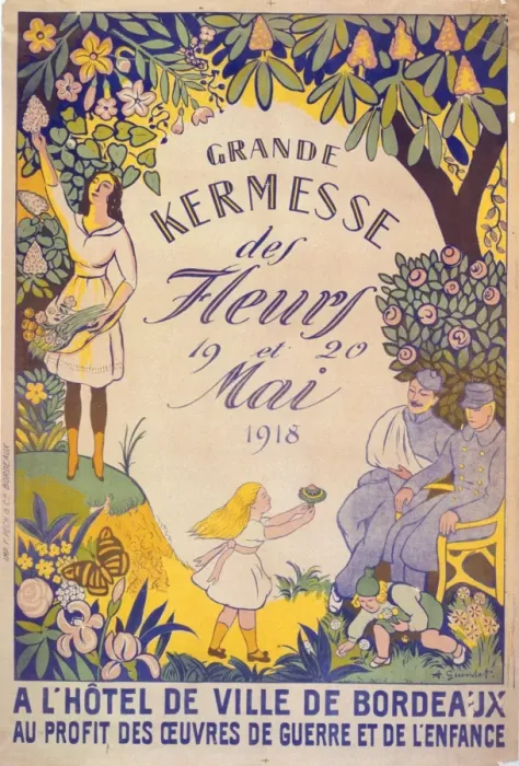 Framed Print : Grande kermesse des fleurs 19 et 20 mai 1918. A l Hotel de V Framed Print : Grande kermesse des fleurs 19 et 20 mai 1918. A l Hotel de V