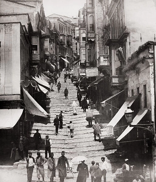 Grande Rue de Pera, Constantinople Istanbul Turkey