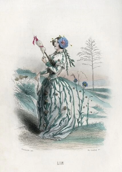 Grandville Flax 1847