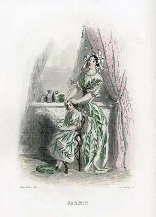 Framed Print : Grandville Jasmin 1847 Framed Print : Grandville Jasmin 1847