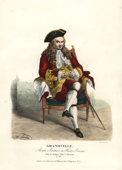 Framed Print : Grandville as Lisimon in Le Glorieux, 1824 Framed Print : Grandville as Lisimon in Le Glorieux, 1824