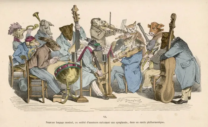 Framed Print : Grandville Musicians Framed Print : Grandville Musicians