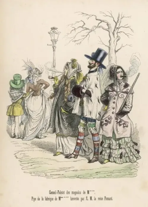 Framed Print : Grandville Smokers Framed Print : Grandville Smokers