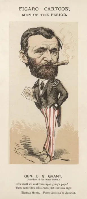 Framed Print : Us Grant Cartoon Framed Print : Us Grant Cartoon