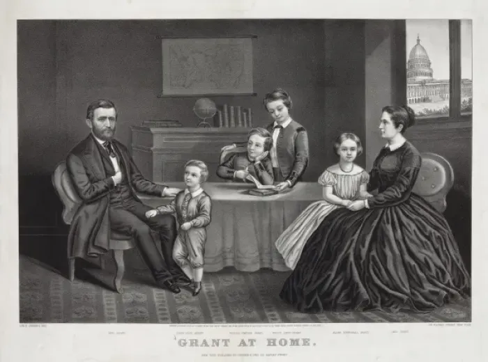 Framed Print : Grant at home Framed Print : Grant at home