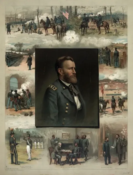 Framed Print : Grant from West Point to Appomattox Framed Print : Grant from West Point to Appomattox