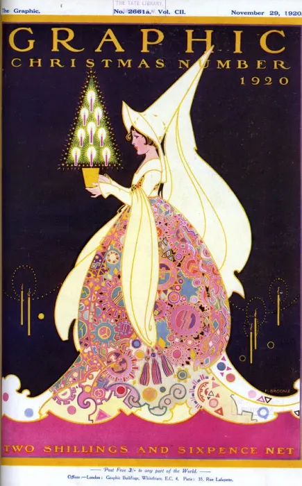 Framed Print : Graphic Christmas Number front cover 1920 Framed Print : Graphic Christmas Number front cover 1920