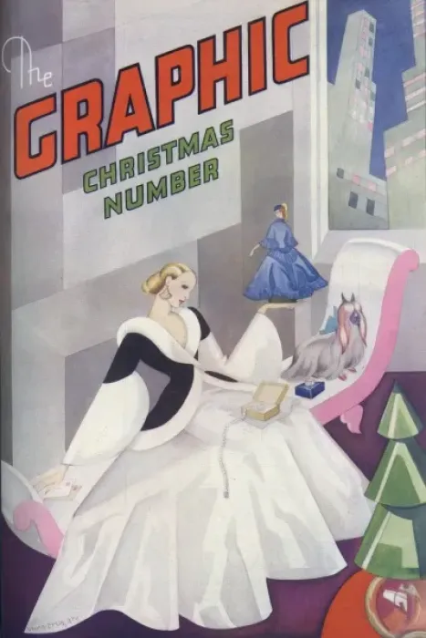 Framed Print : The Graphic Christmas Number front cover 1931 Framed Print : The Graphic Christmas Number front cover 1931