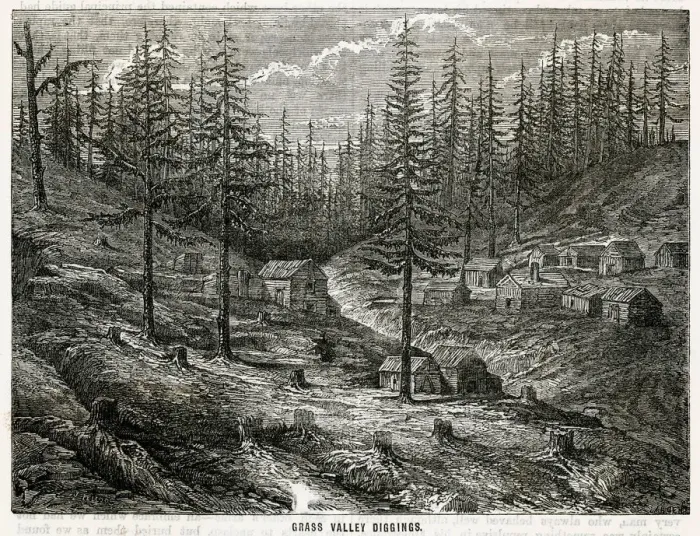 Framed Print : GRASS VALLEY DIGGINGS Framed Print : GRASS VALLEY DIGGINGS