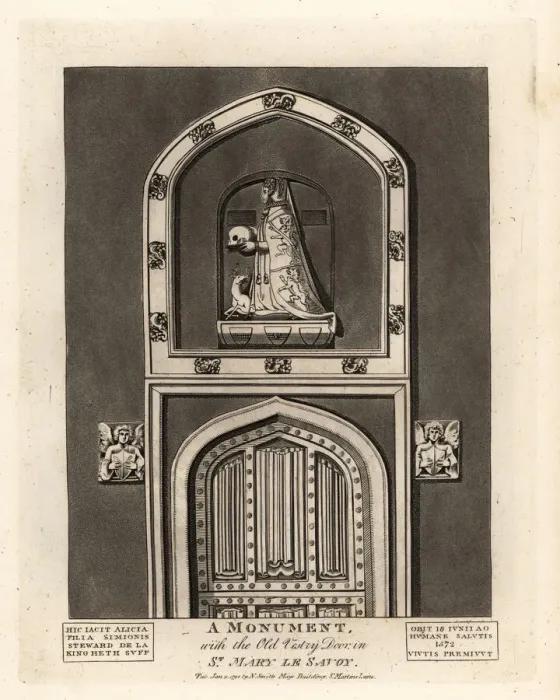 Framed Print : Grave effigy of Alicia Steward in St. Mary le Savoy Framed Print : Grave effigy of Alicia Steward in St. Mary le Savoy