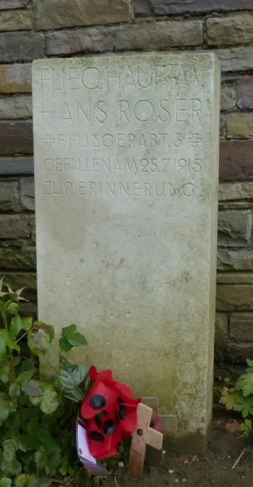 Framed Print : Grave, Flieg. Hauptmann Hans Roser, Sanctuary Wood CWGC Framed Print : Grave, Flieg. Hauptmann Hans Roser, Sanctuary Wood CWGC