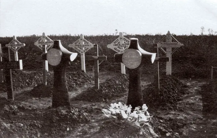 Framed Print : Graves of RFC crewmen, Northern France, WW1 Framed Print : Graves of RFC crewmen, Northern France, WW1