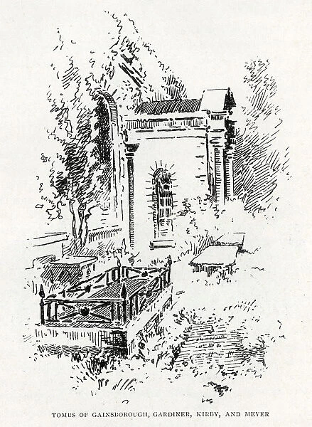 Graves at St Annes Church, Kew, 1897