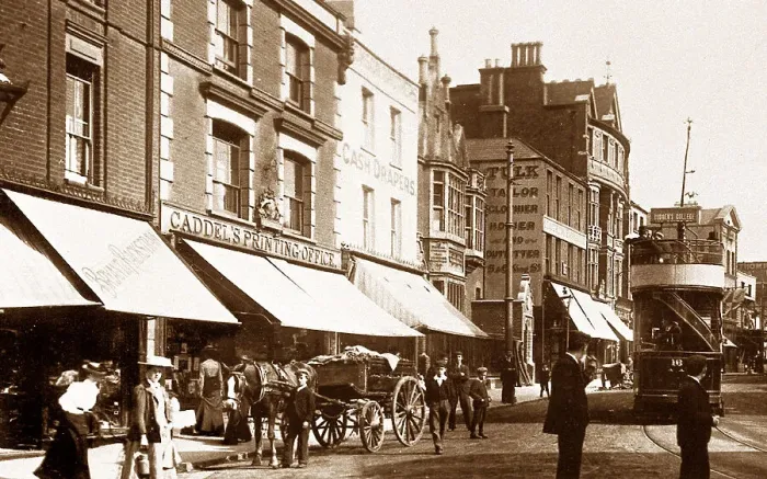 Framed Print : Gravesend Main Street early 1900s Framed Print : Gravesend Main Street early 1900s