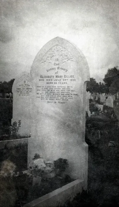 Framed Print : Gravestone of Elizabeth Mary Gillies Framed Print : Gravestone of Elizabeth Mary Gillies