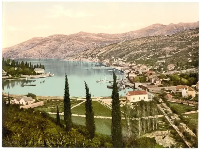 Framed Print : Gravosa, the harbor, Dalmatia, Austro-Hungary Framed Print : Gravosa, the harbor, Dalmatia, Austro-Hungary