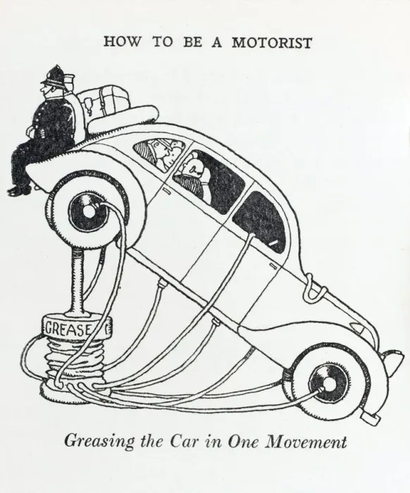 Framed Print : Greasing the car / W H Robinson Framed Print : Greasing the car / W H Robinson