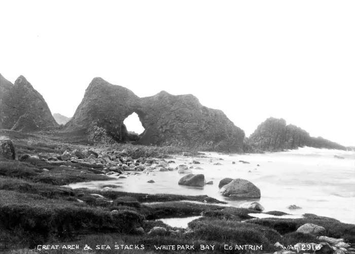 Framed Print : Great Arch and Sea Stacks, Whitepark Bay, Co. Antrim Framed Print : Great Arch and Sea Stacks, Whitepark Bay, Co. Antrim