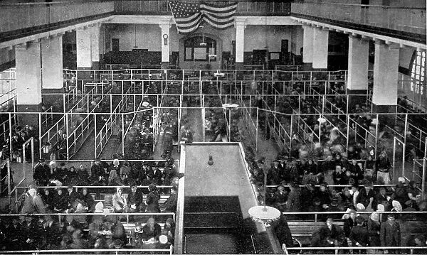 The Great Assembly Hall, Ellis Island, New York, 1911
