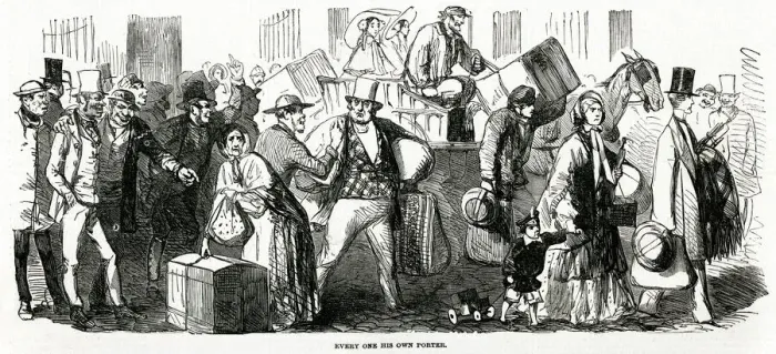 Framed Print : Great Cab Strike, London 1853 Framed Print : Great Cab Strike, London 1853