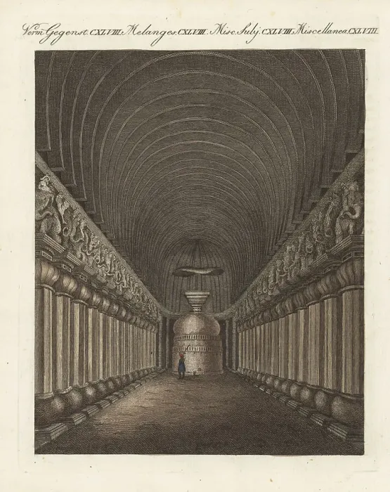 Framed Print : Great Chaitya cave in the Karla Caves, Maharashtra Framed Print : Great Chaitya cave in the Karla Caves, Maharashtra