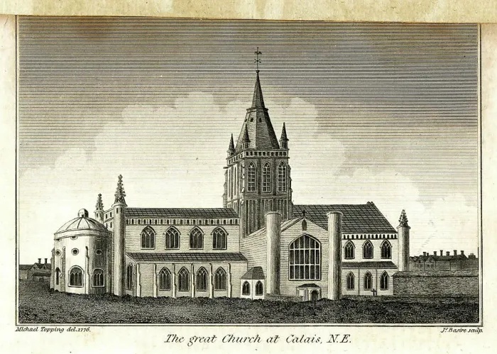 Framed Print : The great Church at Calais, N. E Framed Print : The great Church at Calais, N. E