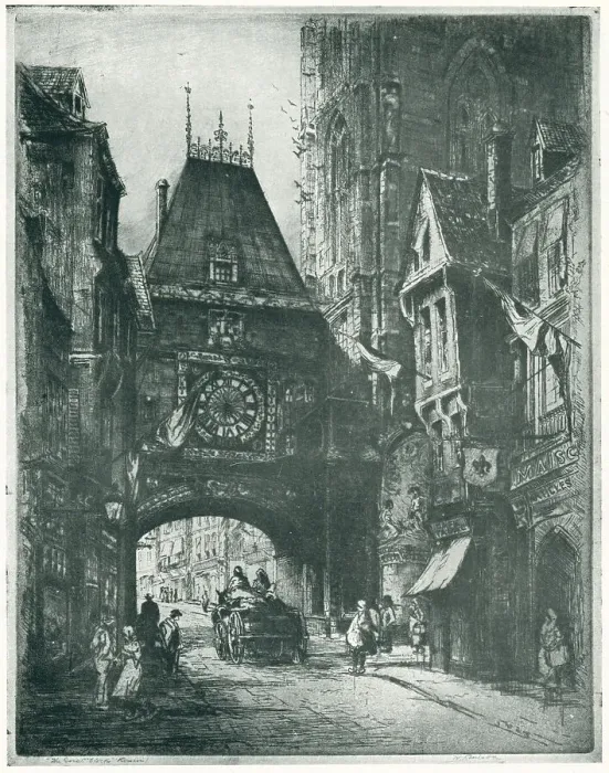 Framed Print : The Great Clock, Rouen Framed Print : The Great Clock, Rouen