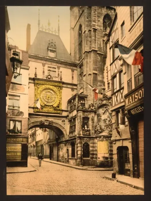 Framed Print : The great clock, Rouen, France Framed Print : The great clock, Rouen, France