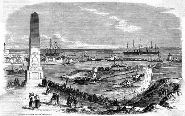 Great Eastern entering Holyhead harbour, 1859