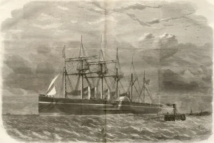 Framed Print : Great Eastern steamship, 1857 Framed Print : Great Eastern steamship, 1857