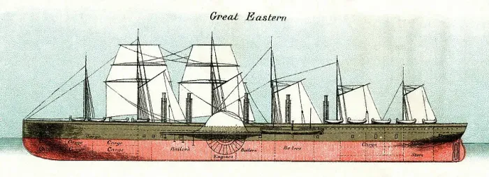 Framed Print : Great Eastern, steamship Framed Print : Great Eastern, steamship
