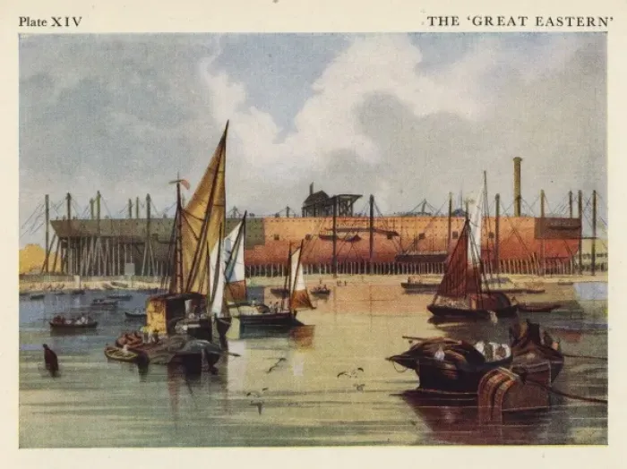Framed Print : Great Eastern on the stocks - Millwall Framed Print : Great Eastern on the stocks - Millwall