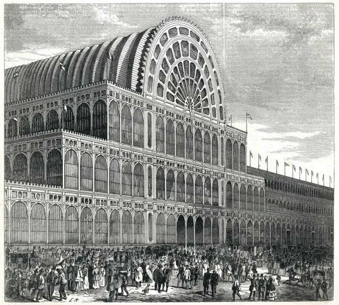 Framed Print : Great Exhibition - main entrance 1851 Framed Print : Great Exhibition - main entrance 1851