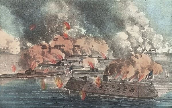 The great fight at Charleston S. C. April, 7th 1863: between