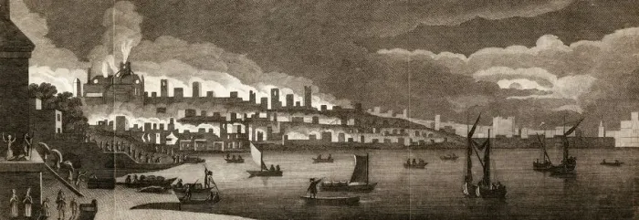 Framed Print : GREAT FIRE OF LONDON Framed Print : GREAT FIRE OF LONDON