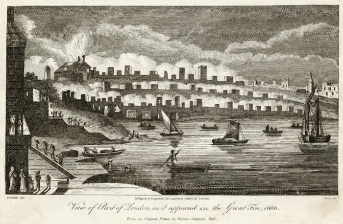 Framed Print : Great Fire of London Framed Print : Great Fire of London