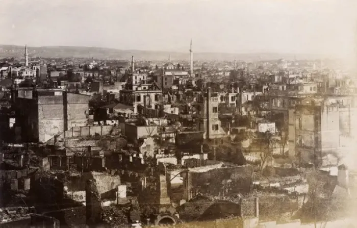 Framed Print : The Great Fire - Thessaloniki, Greece, 1917 - Aftermath Framed Print : The Great Fire - Thessaloniki, Greece, 1917 - Aftermath