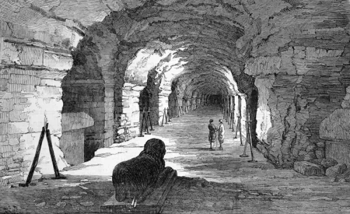 Framed Print : The great gallery, tombs discovered in Sakkara Framed Print : The great gallery, tombs discovered in Sakkara
