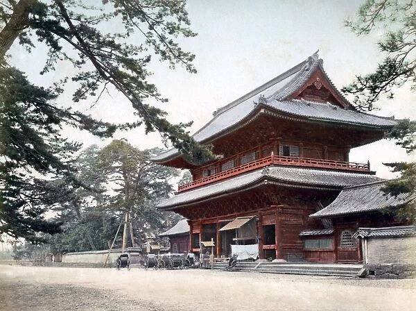 Great gate, Shiba, Tokyo, circa 1880s