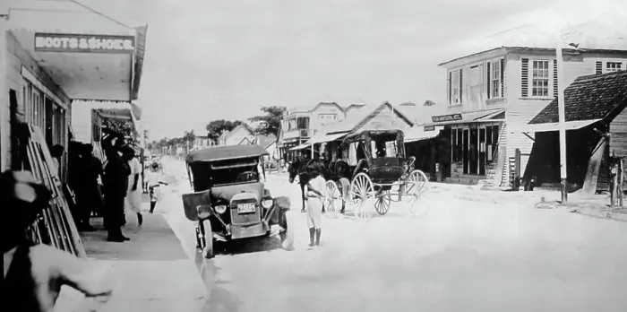 Framed Print : Great George Street, Westmorland, Jamaica, early 1900s Framed Print : Great George Street, Westmorland, Jamaica, early 1900s