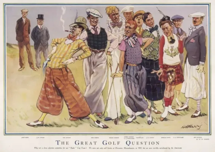 Framed Print : The Great Golf Question Framed Print : The Great Golf Question