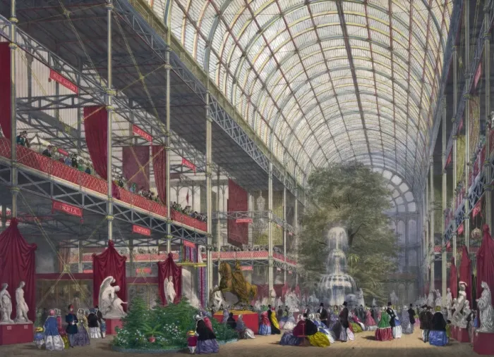 Framed Print : The great industrial exhibition of 1851. Plate 4. The transe Framed Print : The great industrial exhibition of 1851. Plate 4. The transe