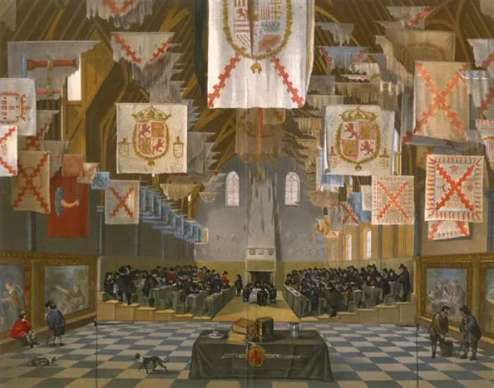 Framed Print : The Great Meeting in the Ridderzaal, The Hague Framed Print : The Great Meeting in the Ridderzaal, The Hague
