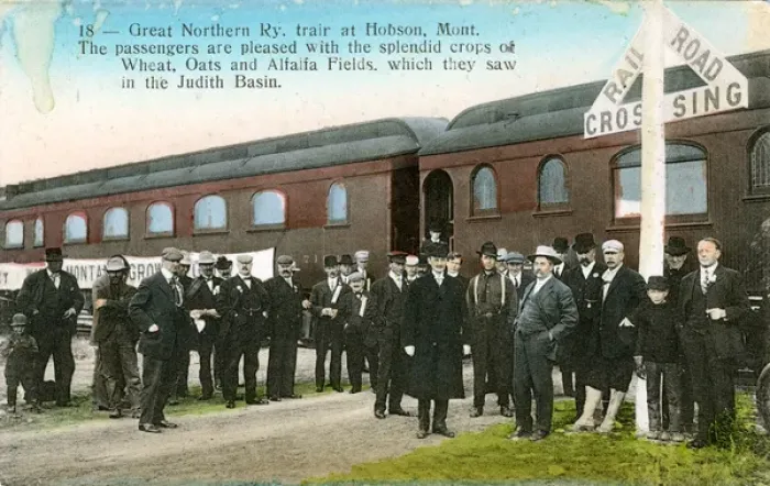 Framed Print : Great Northern Railroad, Hobson, Montana Framed Print : Great Northern Railroad, Hobson, Montana