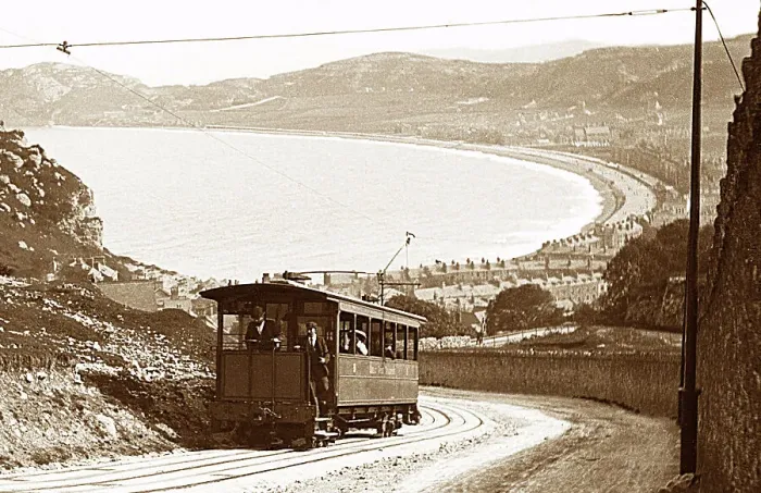Framed Print : Great Orme Tramway Llandudno Victorian period Framed Print : Great Orme Tramway Llandudno Victorian period