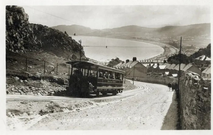 Framed Print : The Great Orme Tramway - North Wales Framed Print : The Great Orme Tramway - North Wales