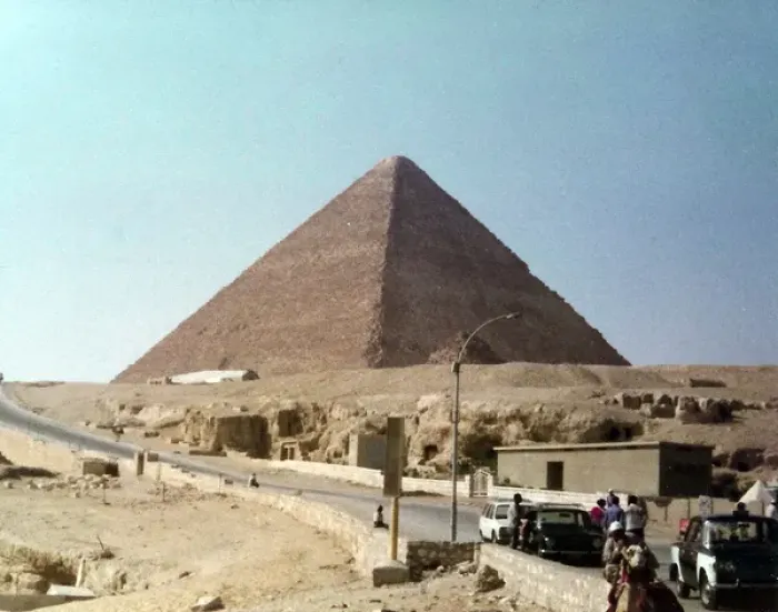Framed Print : Great Pyramid of Giza in the distance Framed Print : Great Pyramid of Giza in the distance