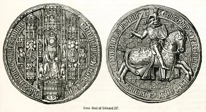 Framed Print : Great seal of Edward IV Framed Print : Great seal of Edward IV
